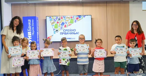 УНИБанка им посака среќен почеток на првачињата!